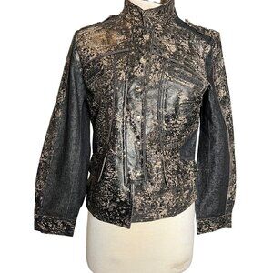 H & D Classic Leather Collection Women’s Large Motorcycle Jacket